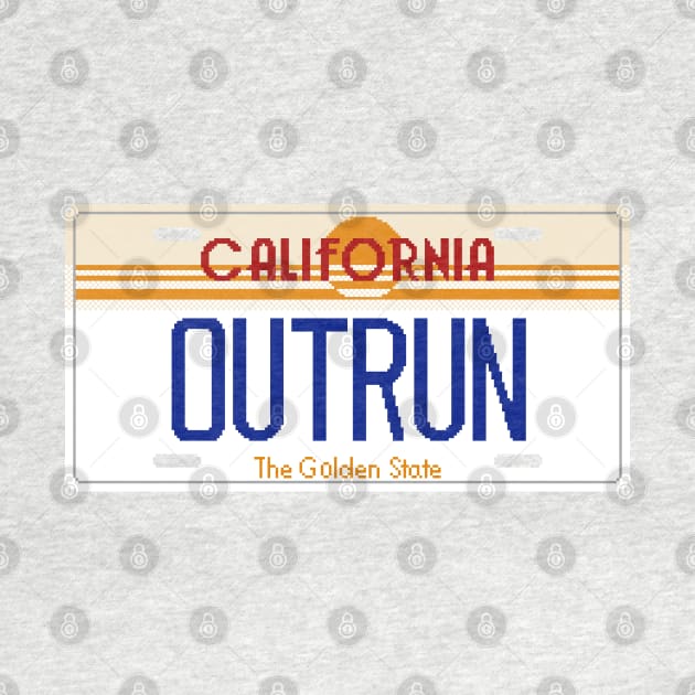 Outrun Plate 8-Bit by CCDesign